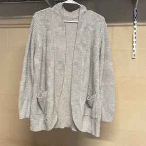 Gray cardigan sweater size medium fits big !